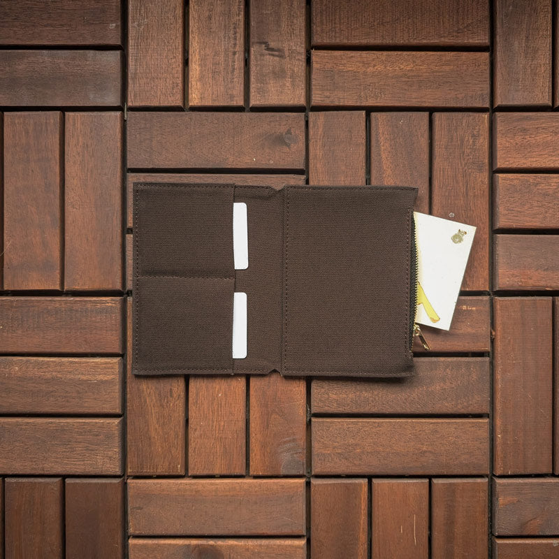 Dark Brown Fabric Pocket Insert - A6 - Image 2