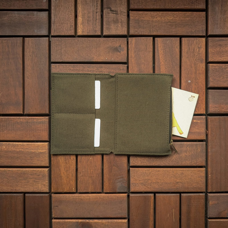 Olive Green Fabric Pocket Insert - A6 - Image 2