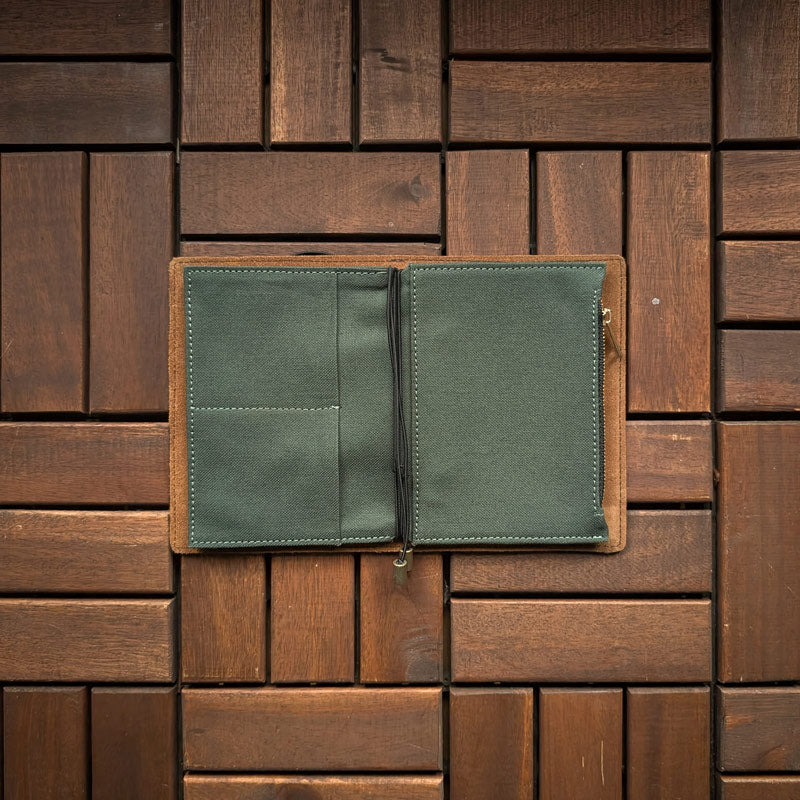 Forest Green Fabric Pocket Insert - A6 - Image 4