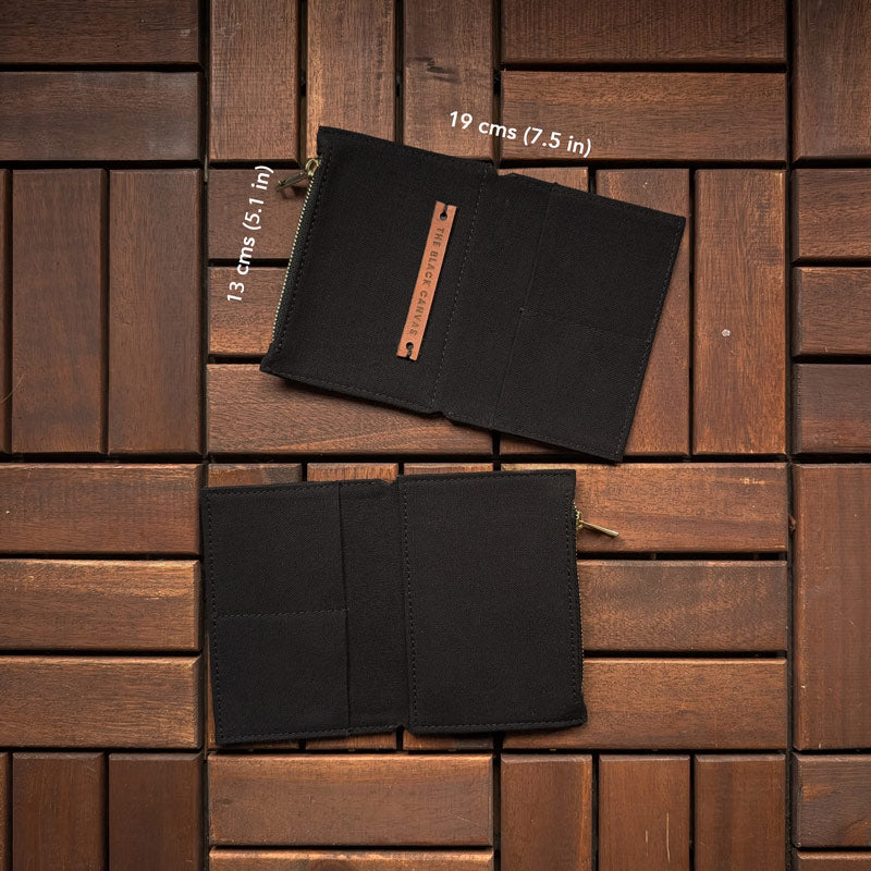 Charcoal Black Fabric Pocket Insert - Passport - Image 3