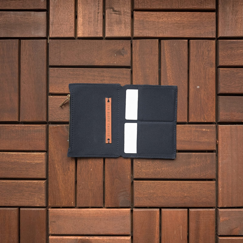 Navy Blue Fabric Pocket Insert - Passport