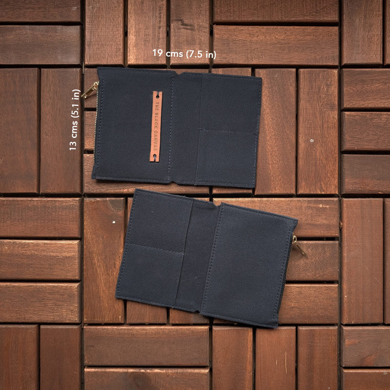 Navy Blue Fabric Pocket Insert - Passport - Image 3