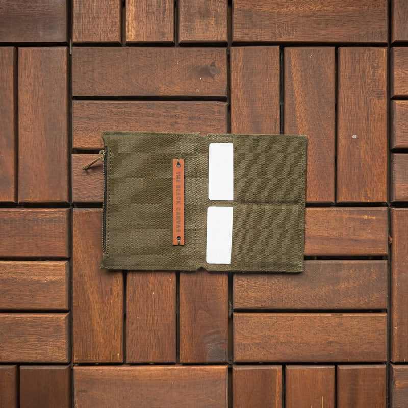 Olive Green Fabric Pocket Insert - Passport
