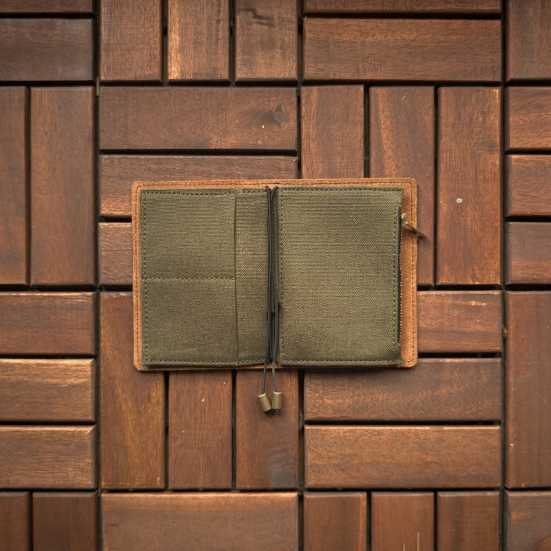 Olive Green Fabric Pocket Insert - Passport - Image 4