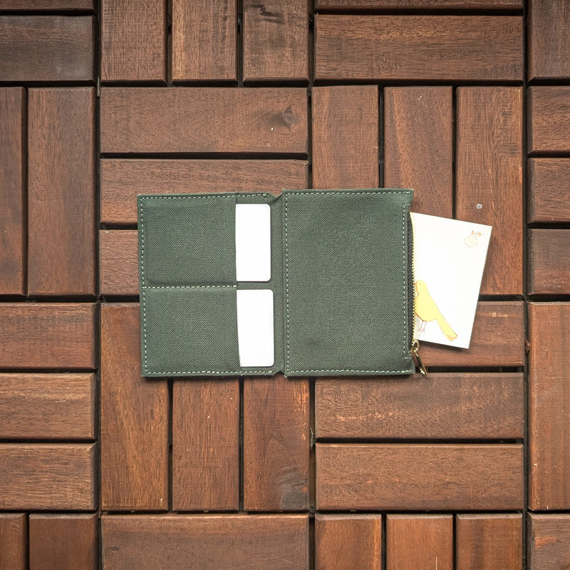 Forest Green Fabric Pocket Insert - Passport - Image 2