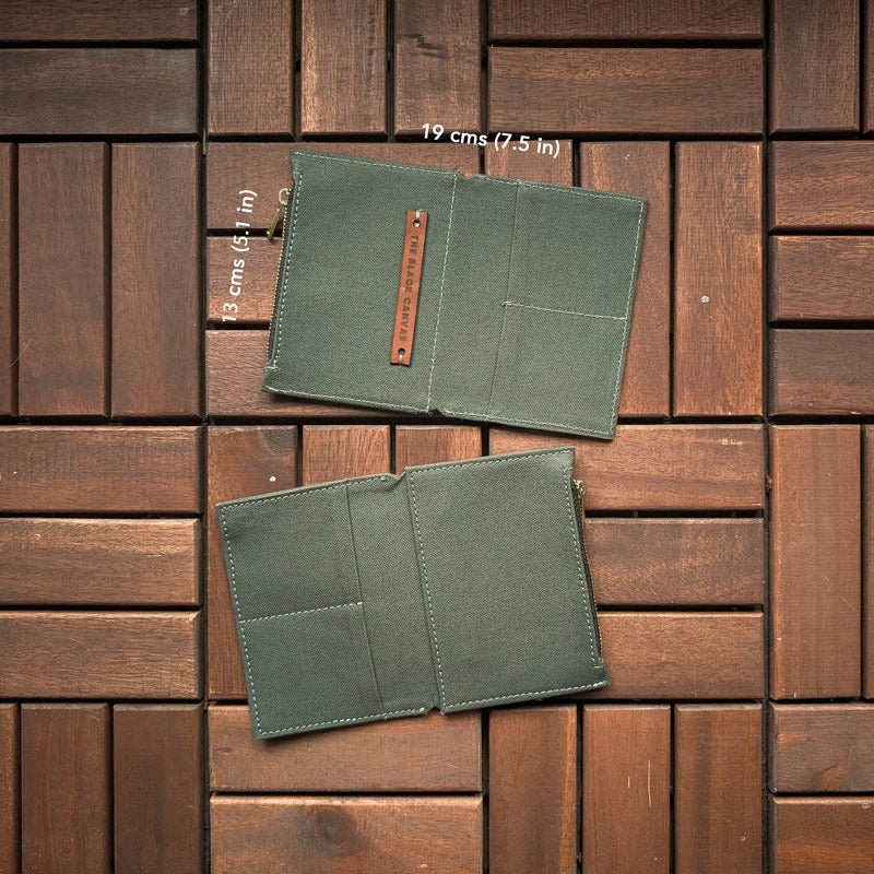 Forest Green Fabric Pocket Insert - Passport - Image 3