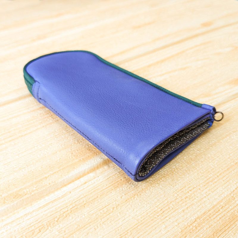 Colour Block Pen Pouch - Cornflower Green - Image 2