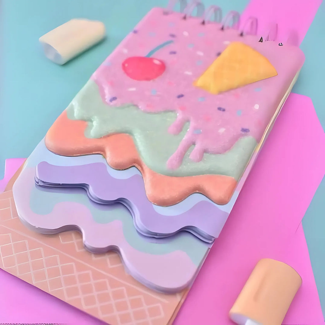 Candy Glitter Spiral Diary | Cute Notepad - Image 2