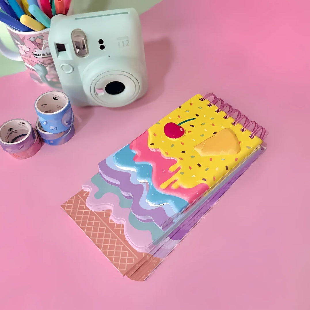 Candy Glitter Spiral Diary | Cute Notepad - Image 3
