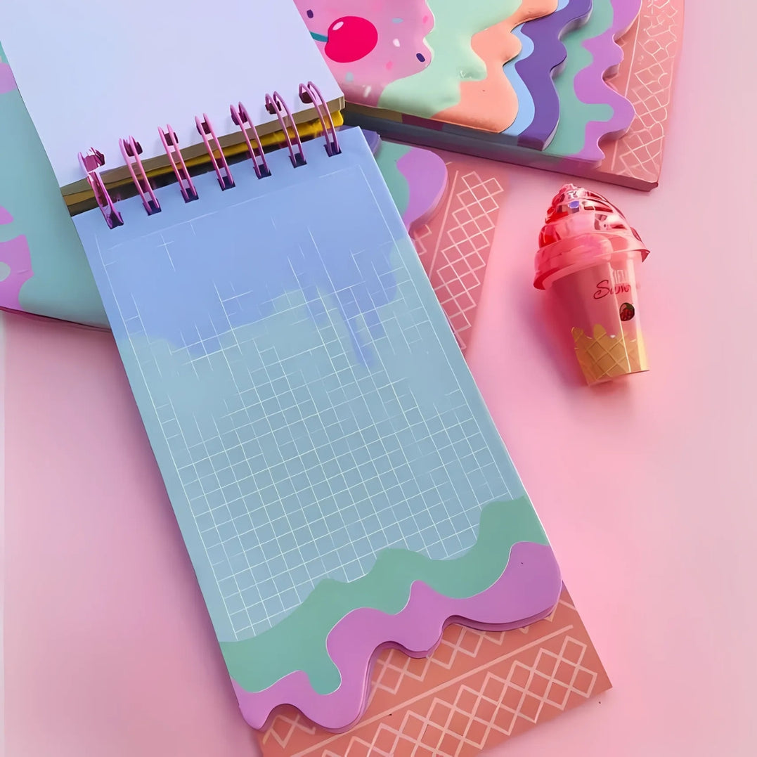Candy Glitter Spiral Diary | Cute Notepad - Image 4