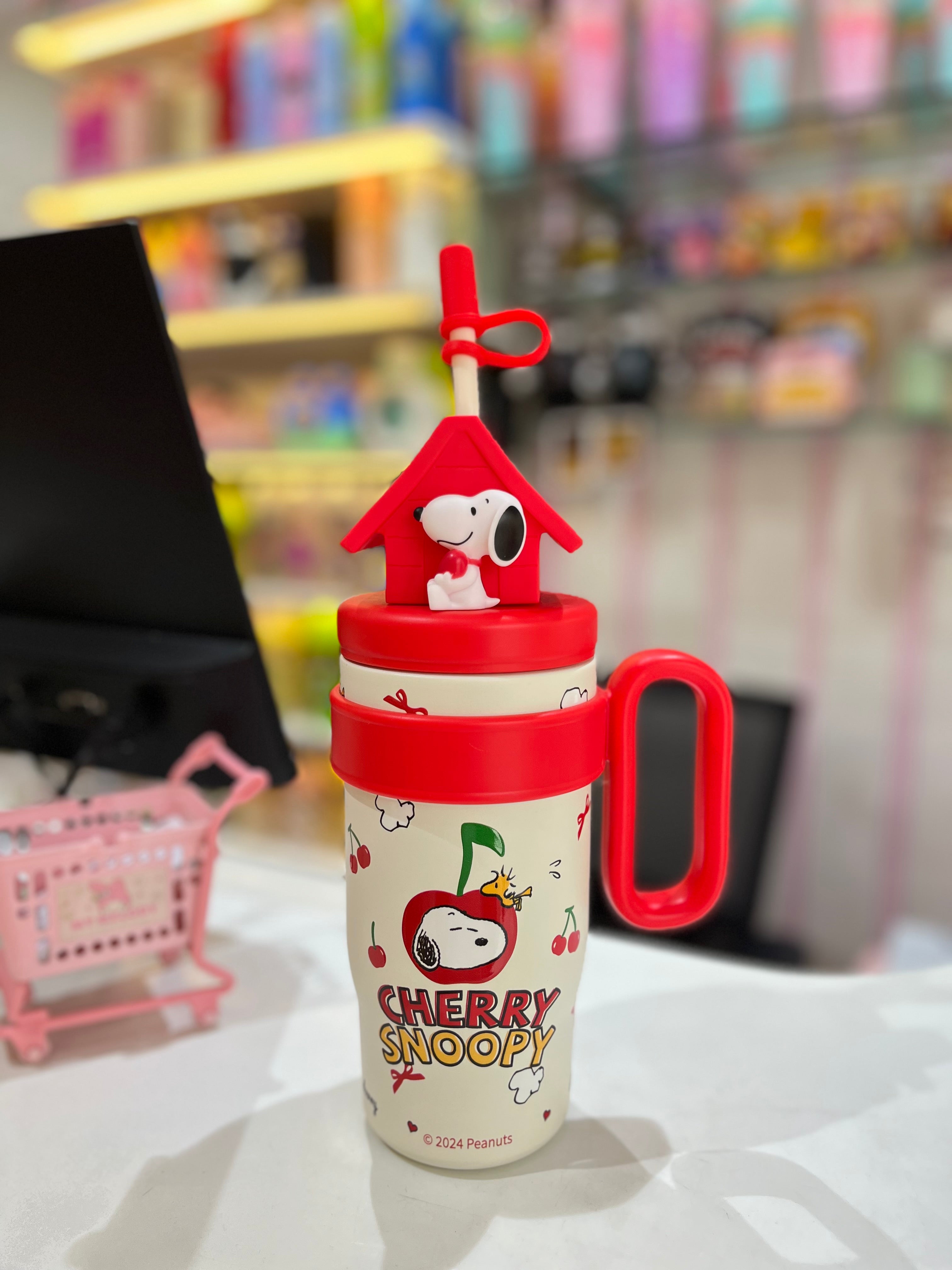 Cute 3D-Figures Insulated Tumbler with Straw - Image 2