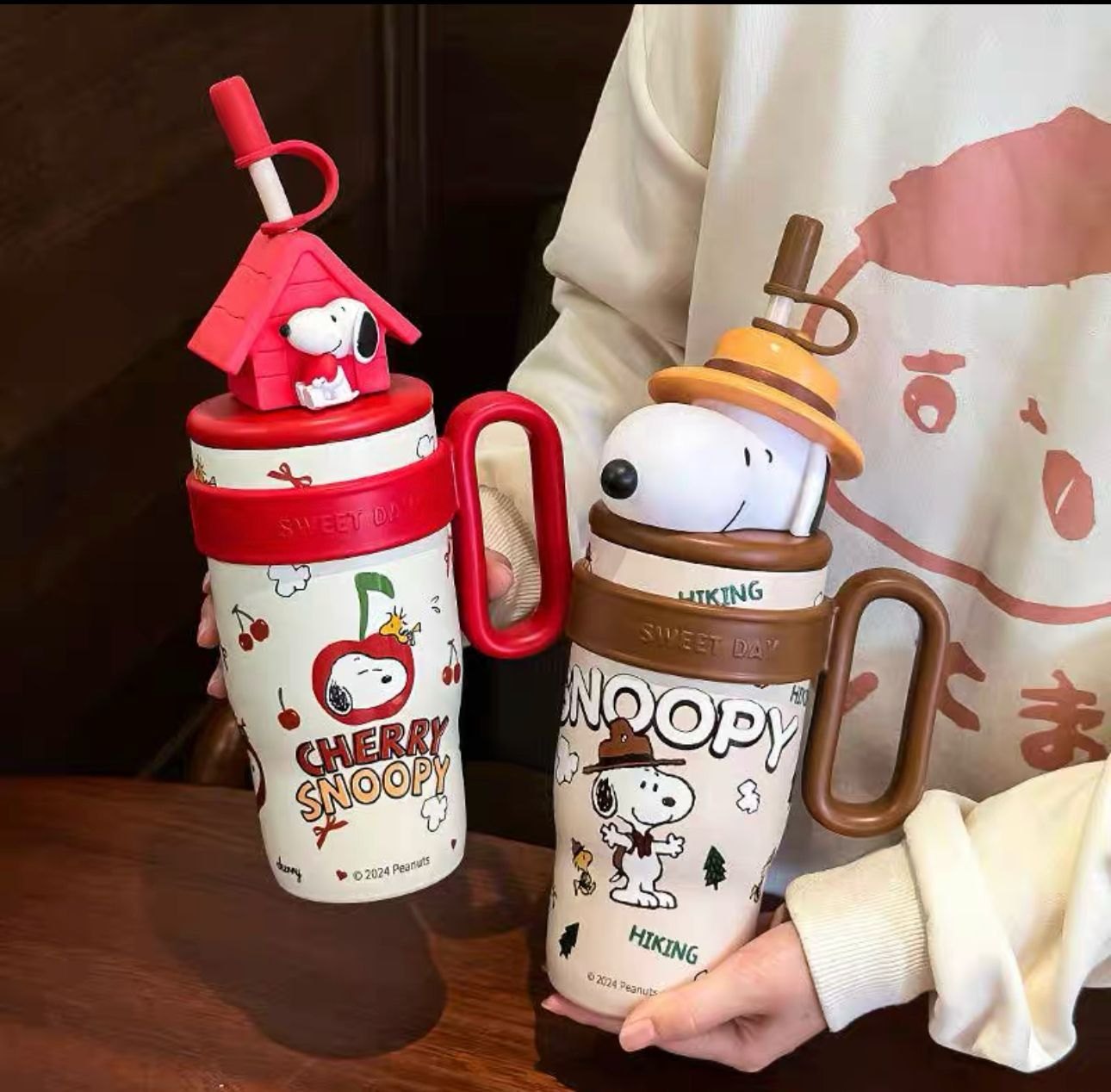 Cute 3D-Figures Insulated Tumbler with Straw - Image 5