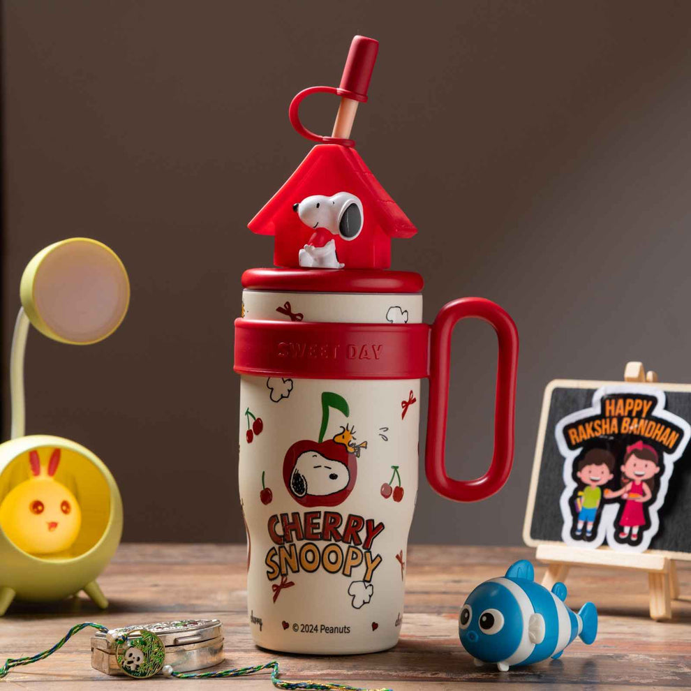 Cute 3D-Figures Insulated Tumbler with Straw - Image 8