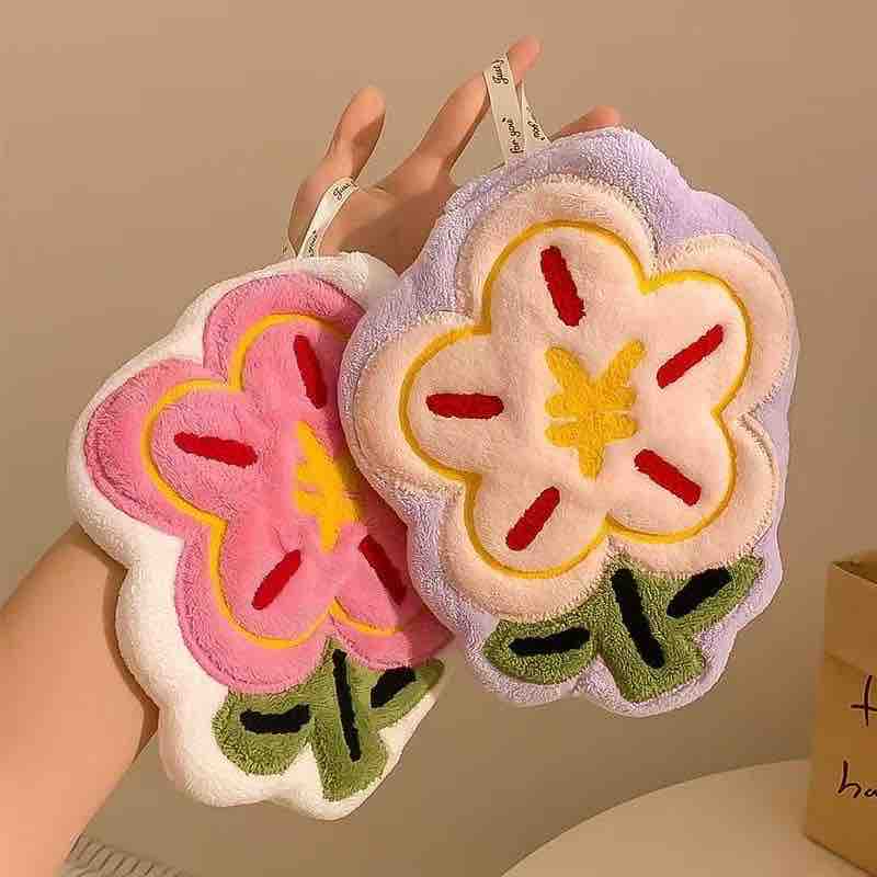 Cute Kawaii Flower Hand Towel | Soft & Absorbent - Image 11