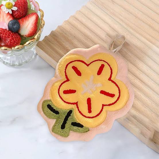 Cute Kawaii Flower Hand Towel | Soft & Absorbent - Image 4