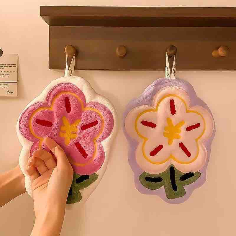 Cute Kawaii Flower Hand Towel | Soft & Absorbent - Image 7
