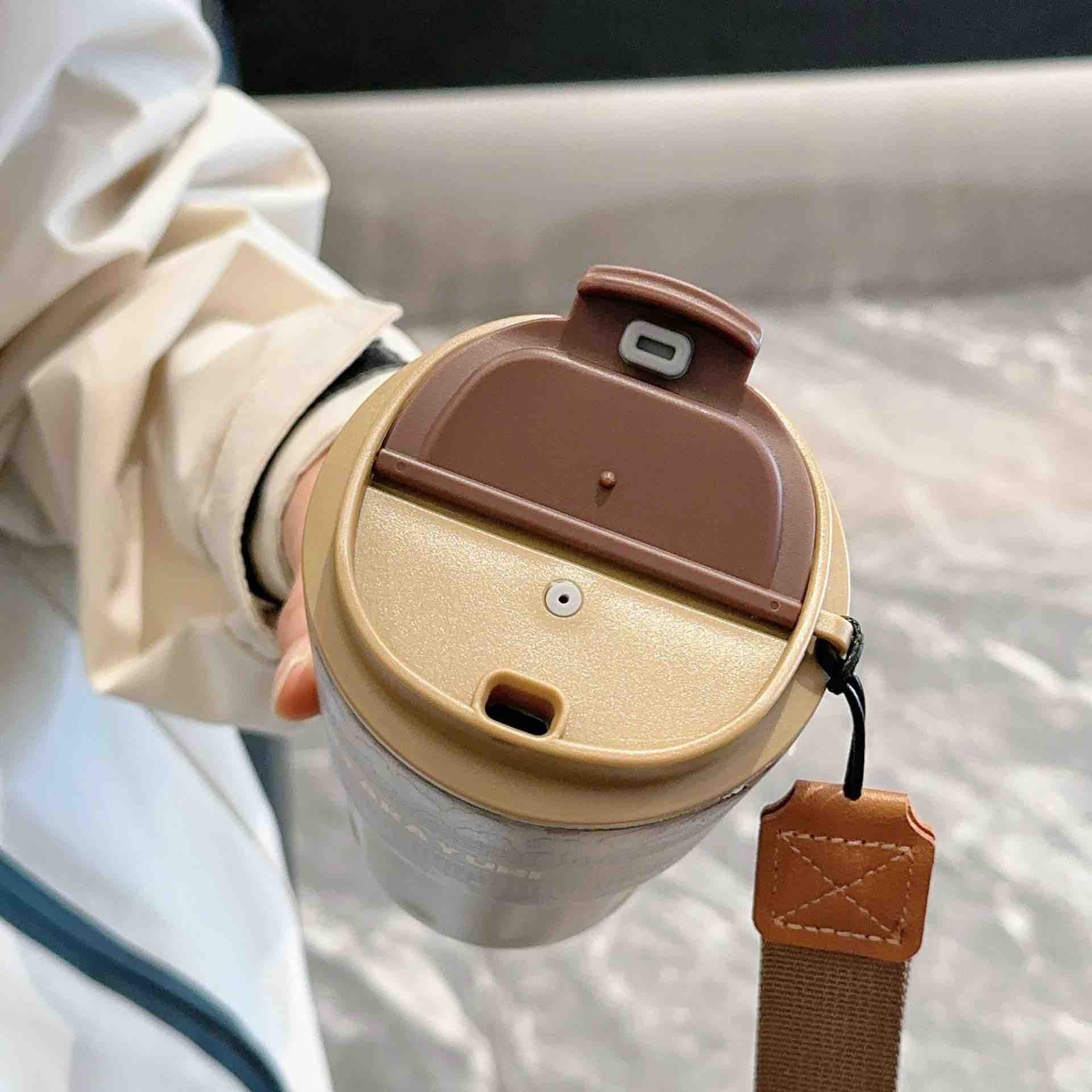 SITARAYURI Leopard Print Travel Mug / Insulated Steel Tumbler - Image 7