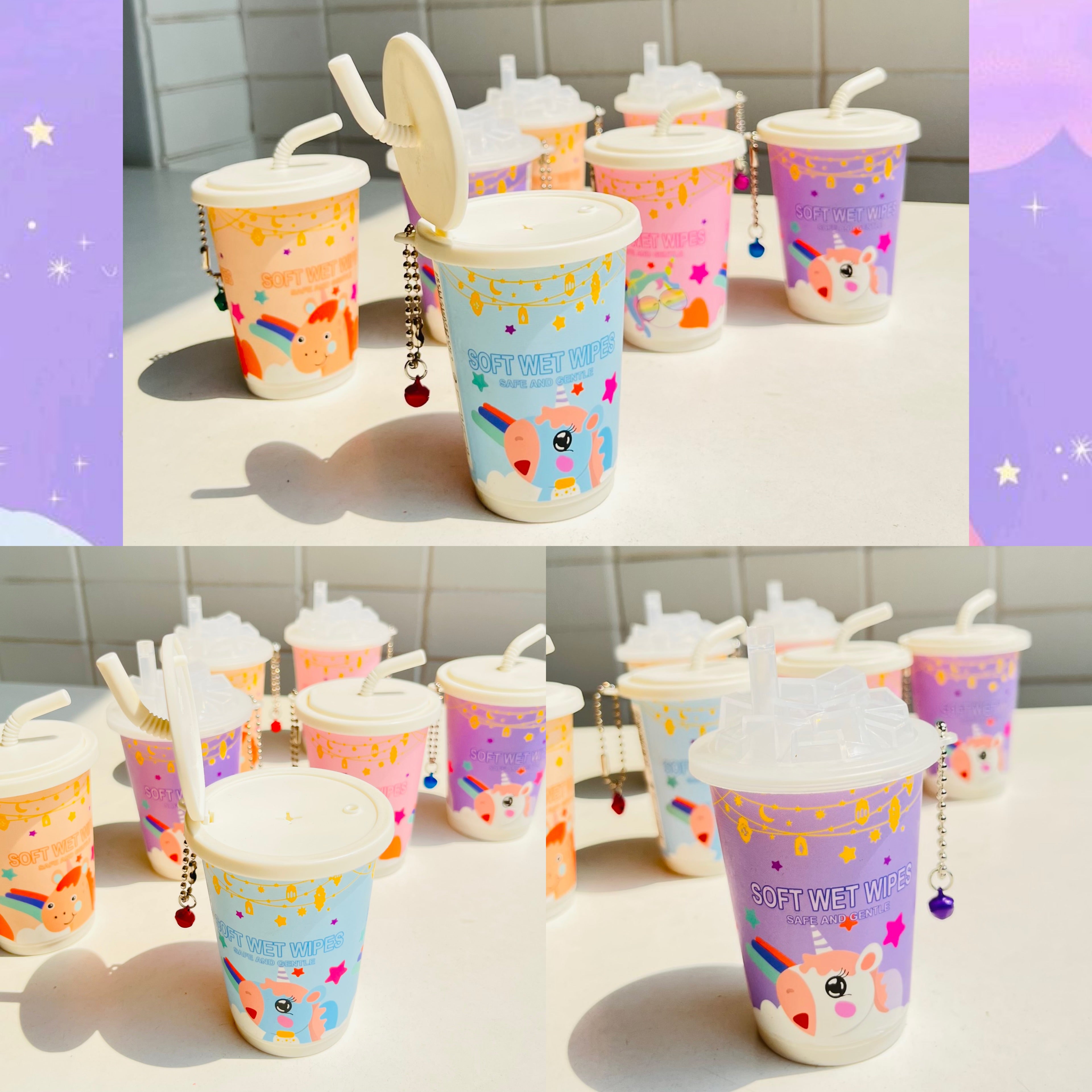 Cute Unicorn Sipper Wet Wipes - Image 3