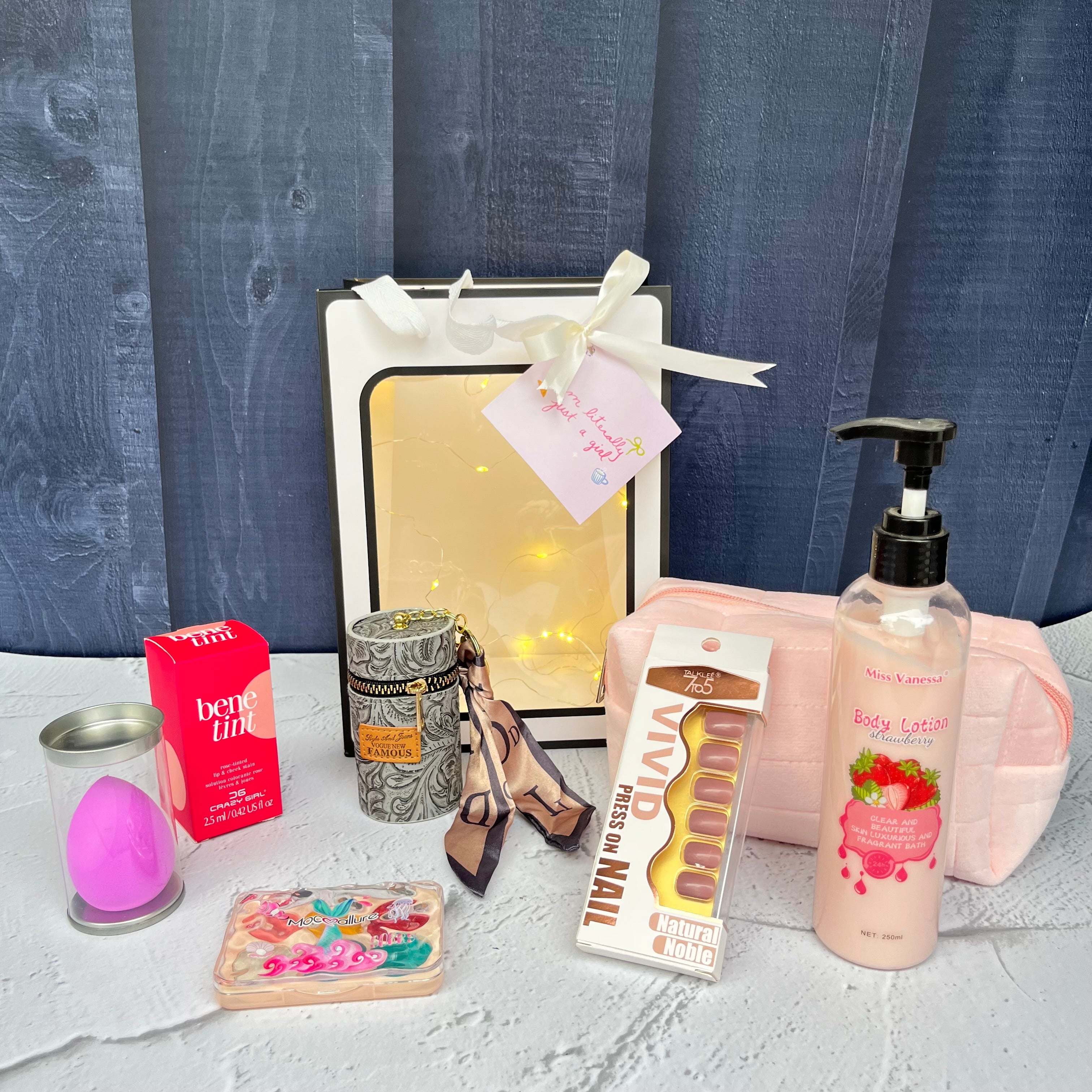 Aesthetic LED Goodie Bag | Cute Gift Hamper for Her - Image 4
