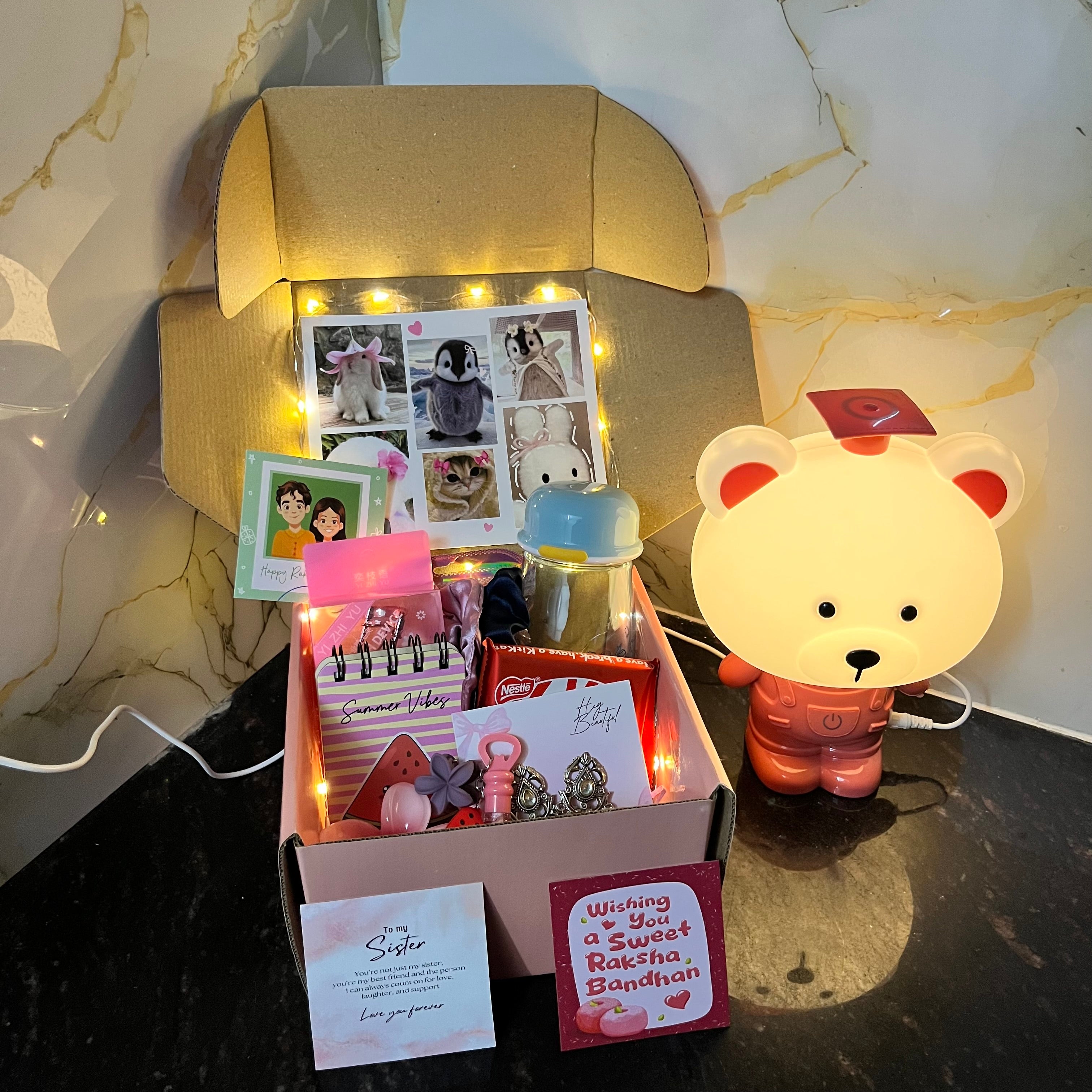 LED Pyaari Sister Special Hamper Box