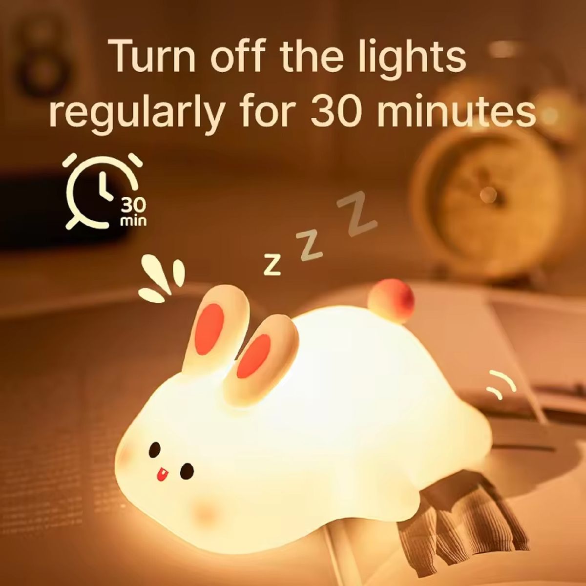 Cute Rabbit Silicone Touch Lamp - Image 2