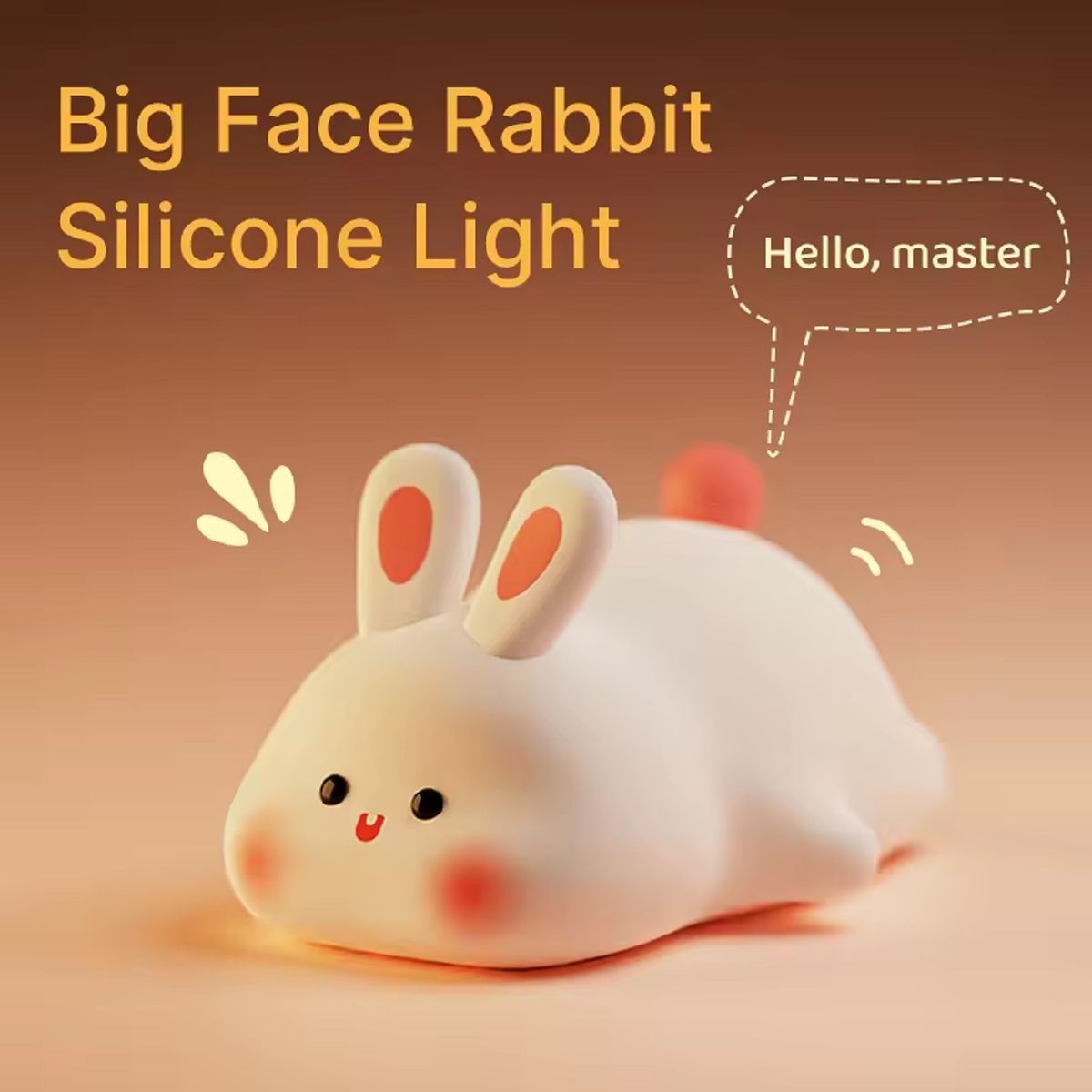 Cute Rabbit Silicone Touch Lamp - Image 3