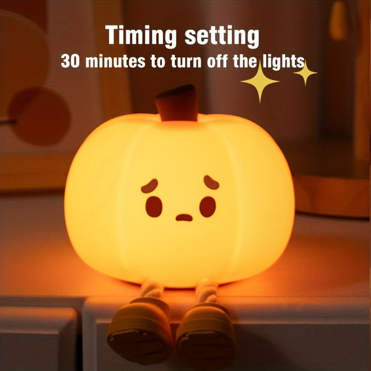Pumpkin Silicone Touch Night Lamp - Image 5