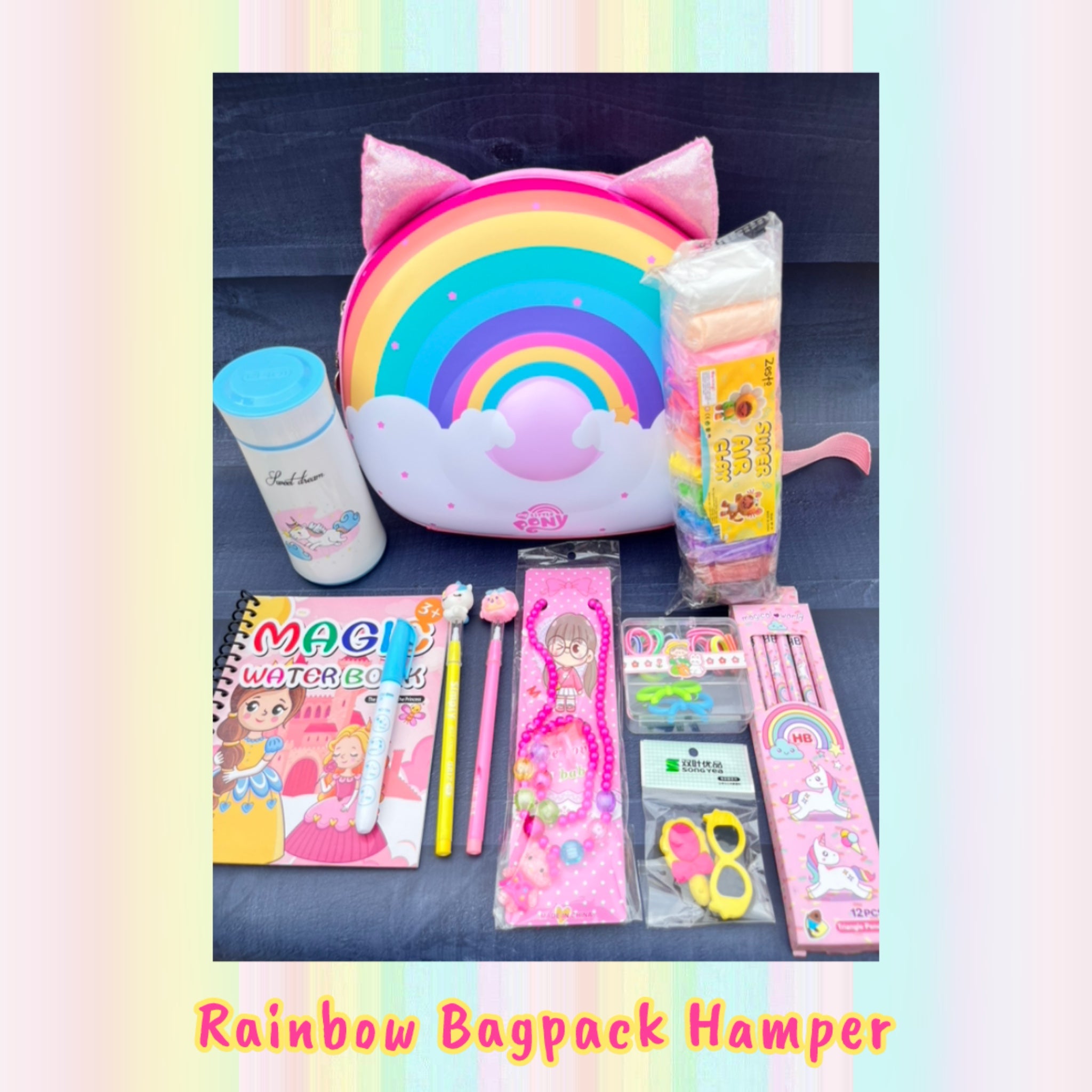 Rainbow Light Bagpack Hamper | Rakhi Gift for Little Sister