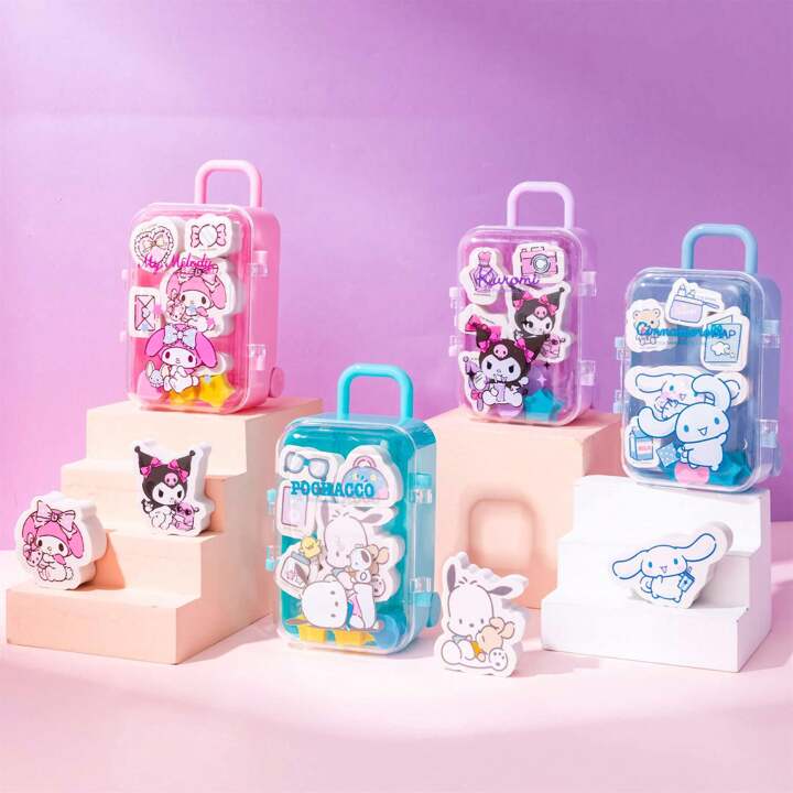 Sanrio Mini Suitcase Erasers Set - Image 4