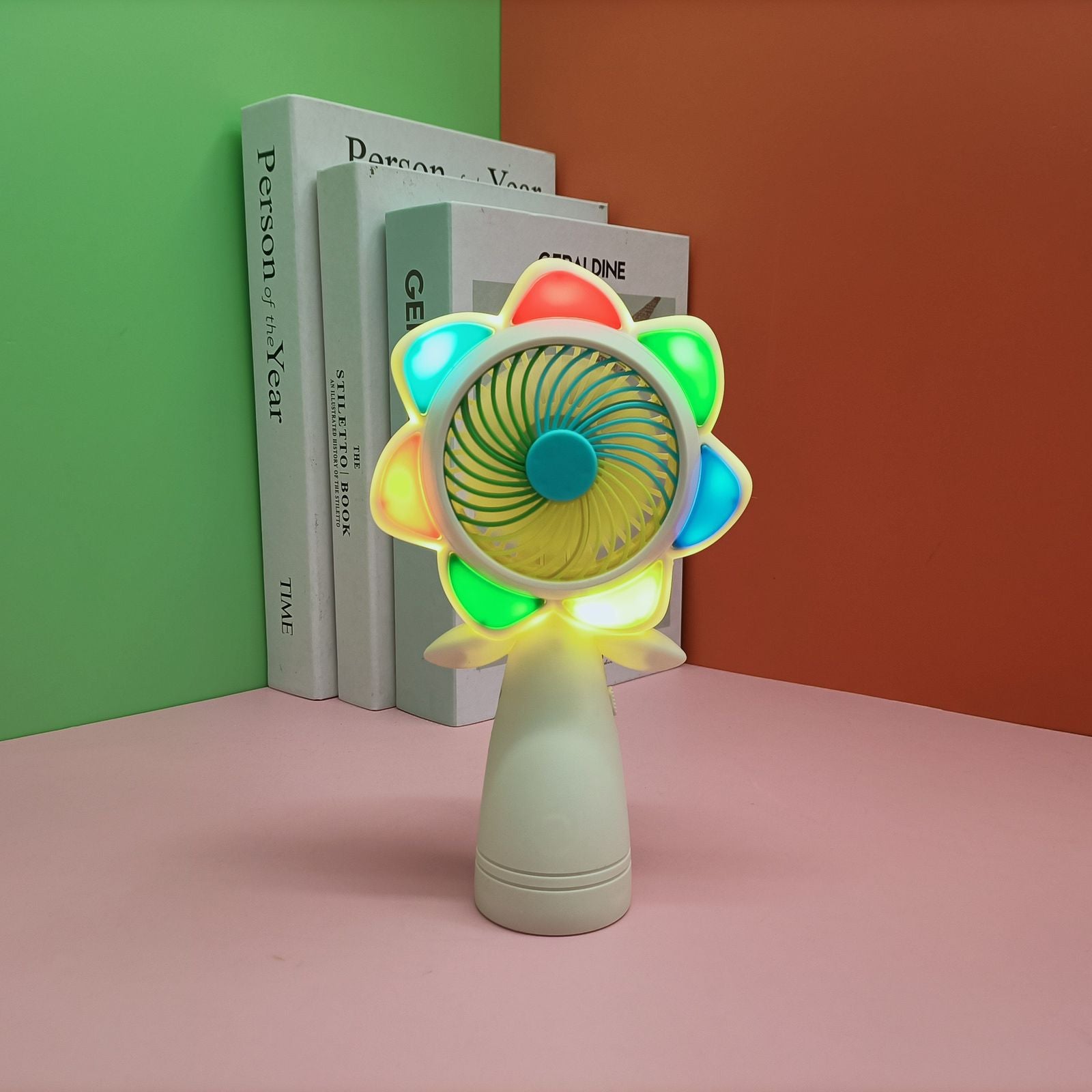 Bloom Glow LED Flower Portable USB Handfan