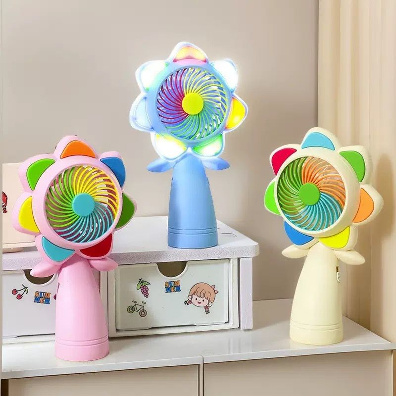 Bloom Glow LED Flower Portable USB Handfan - Image 2