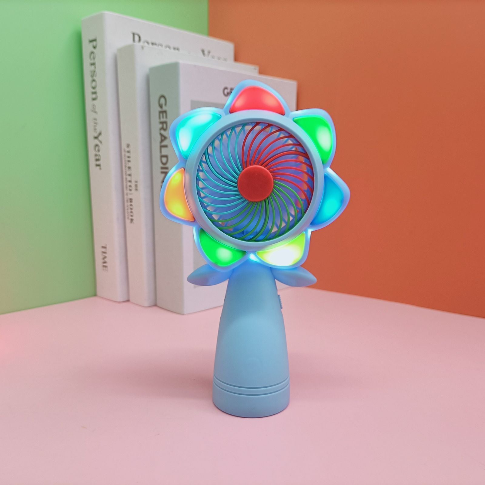 Bloom Glow LED Flower Portable USB Handfan - Image 4