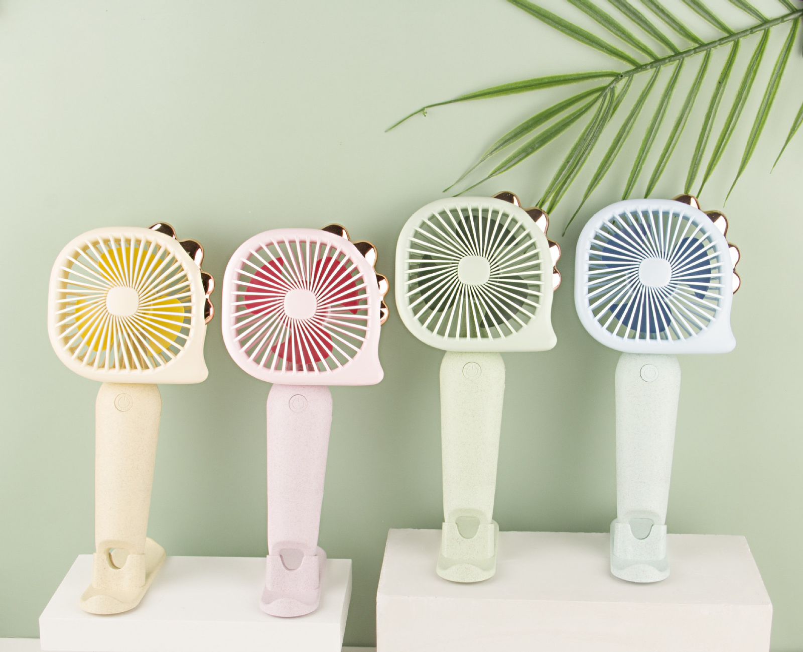 Aesthetic Metal Dino Breeze Big Portable USB Handfan - Image 2