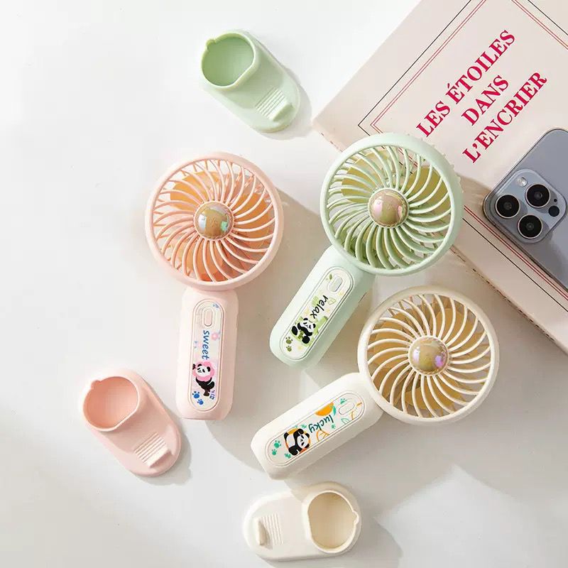 Pastel Panda Portable USB Handfan