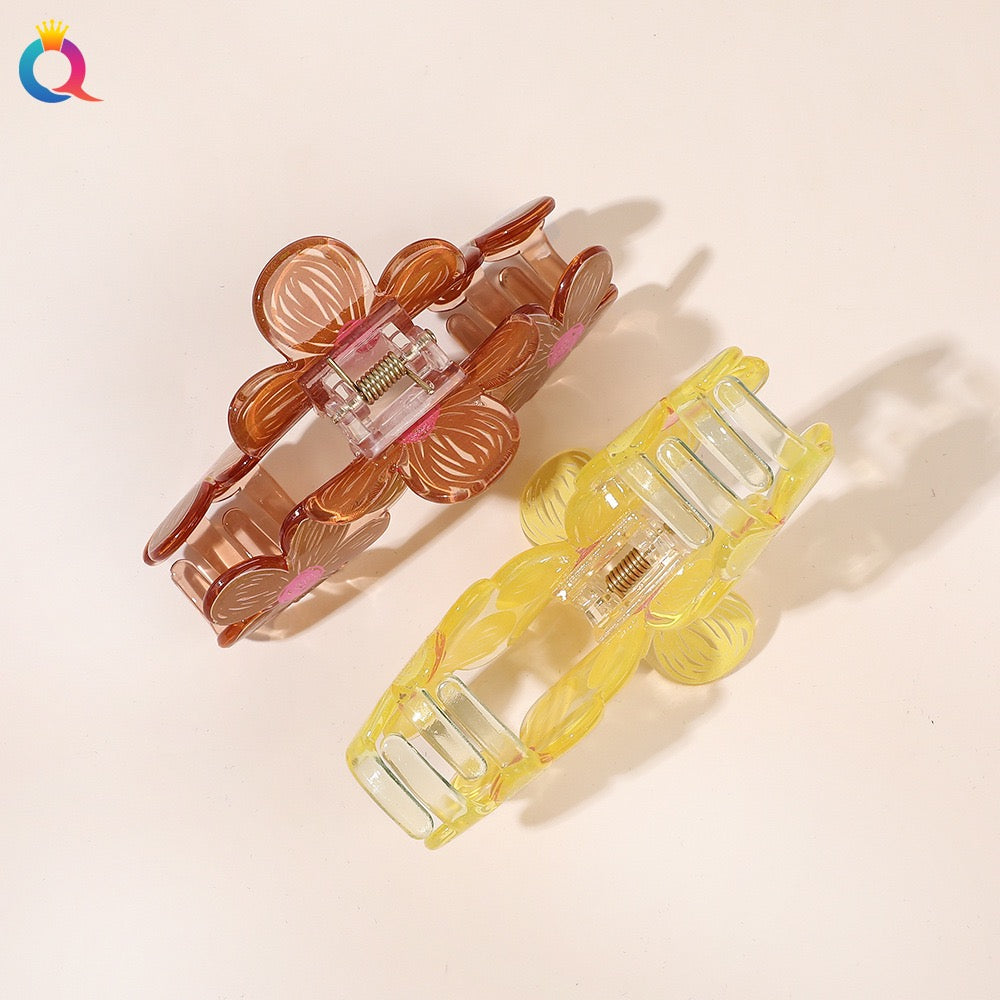 Bofeini 3 Daisy Flower Big Size Hair Claw | Pinteresty Hair Clutcher - Image 11