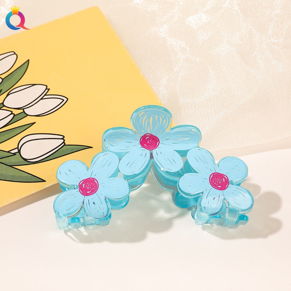 Bofeini 3 Daisy Flower Big Size Hair Claw | Pinteresty Hair Clutcher - Image 3