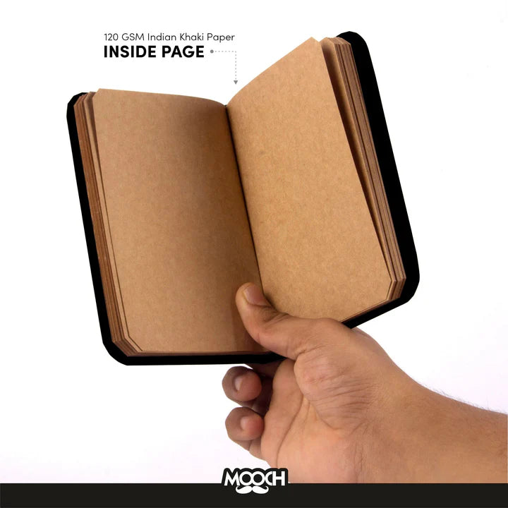 Mooch Diary Handcrafted  For Your Stories -A5 (khaki Paper) - Image 10
