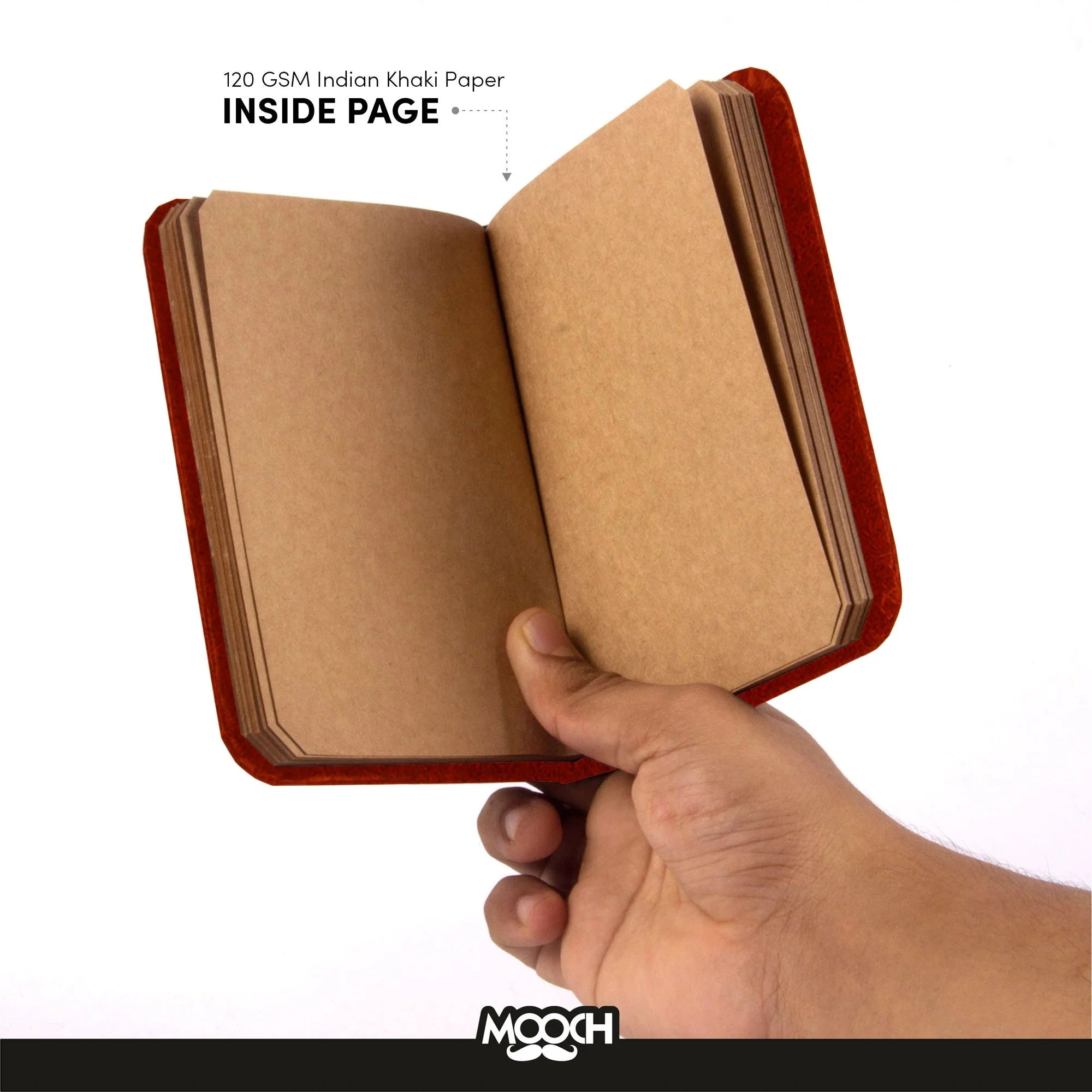 Mooch Diary Handcrafted  For Your Stories -A5 (khaki Paper) - Image 13