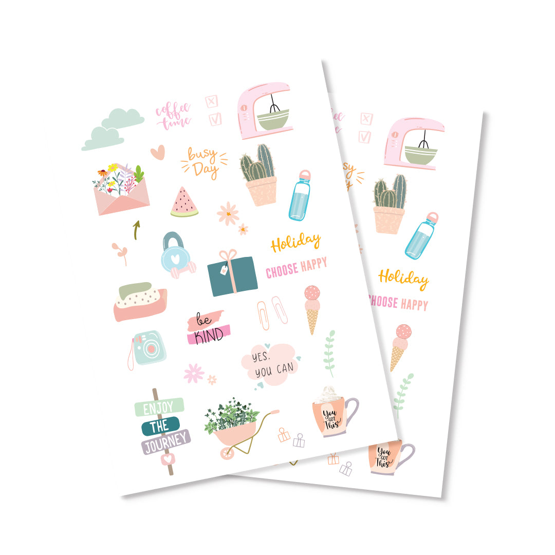 Pastel Blush Sticker Set