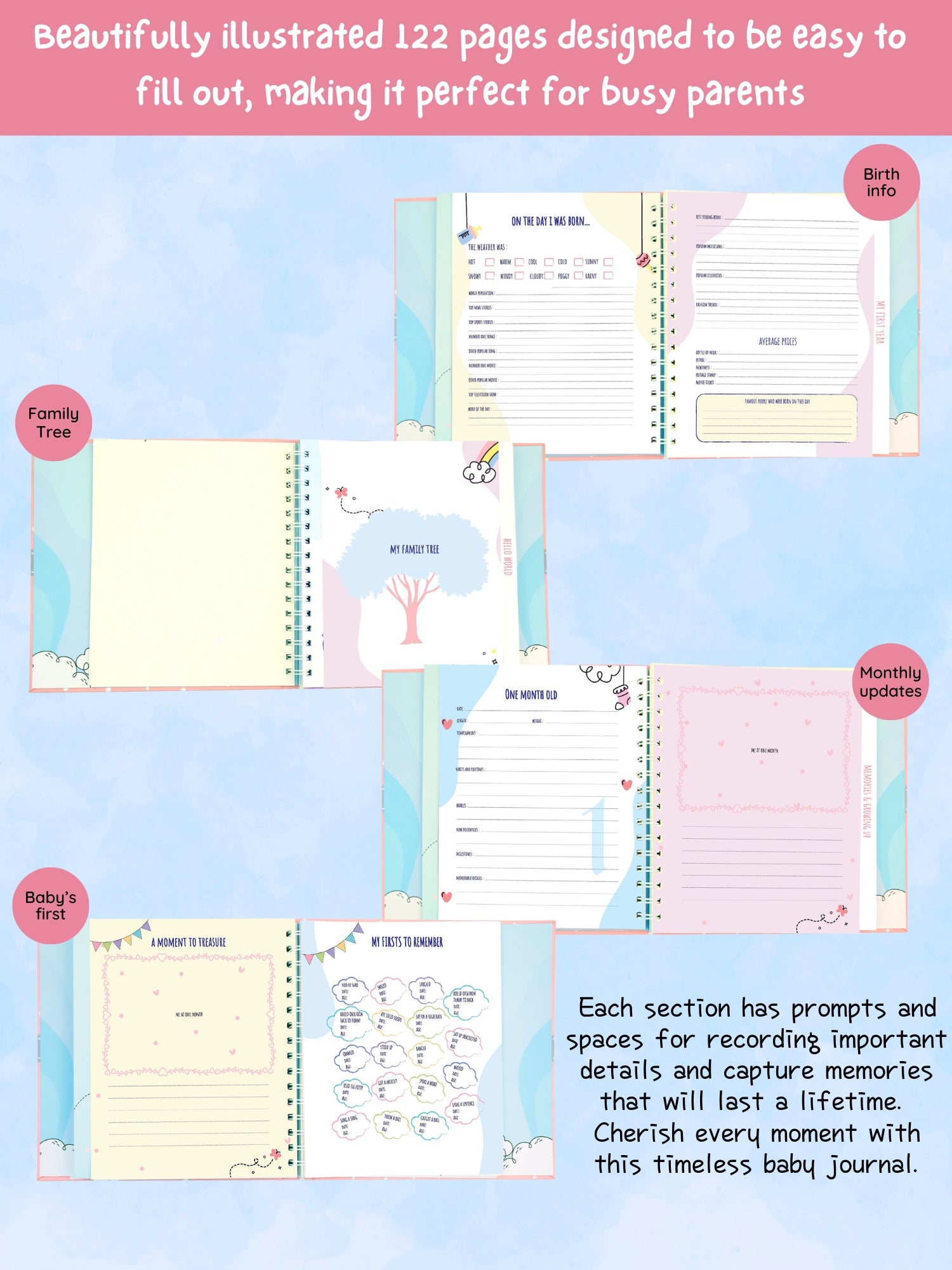 Growing Adventures Baby Record Book - Image 7