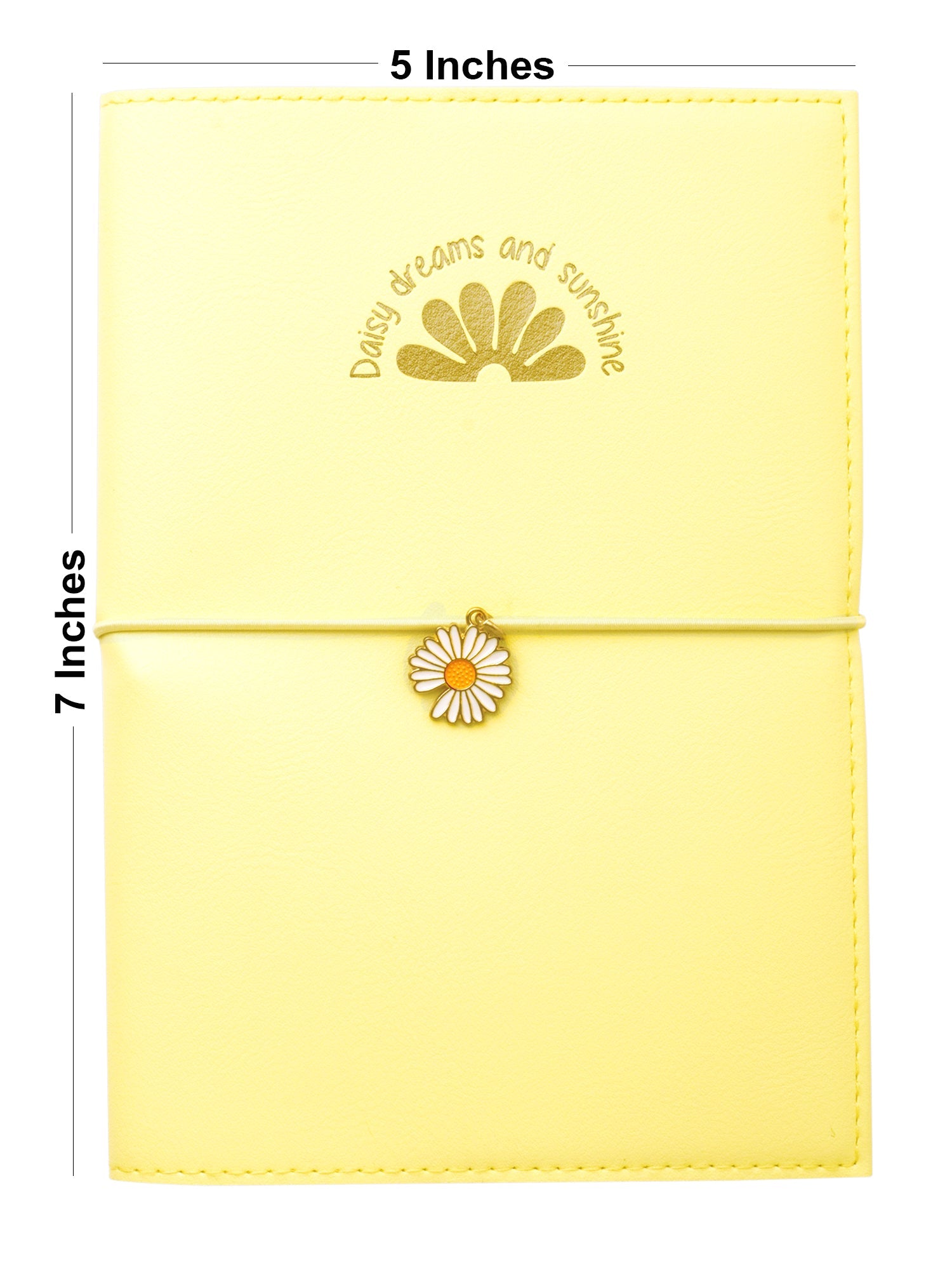 B6 Refillable Journal Notebook - Daisy Bloom (Yellow) - Image 4