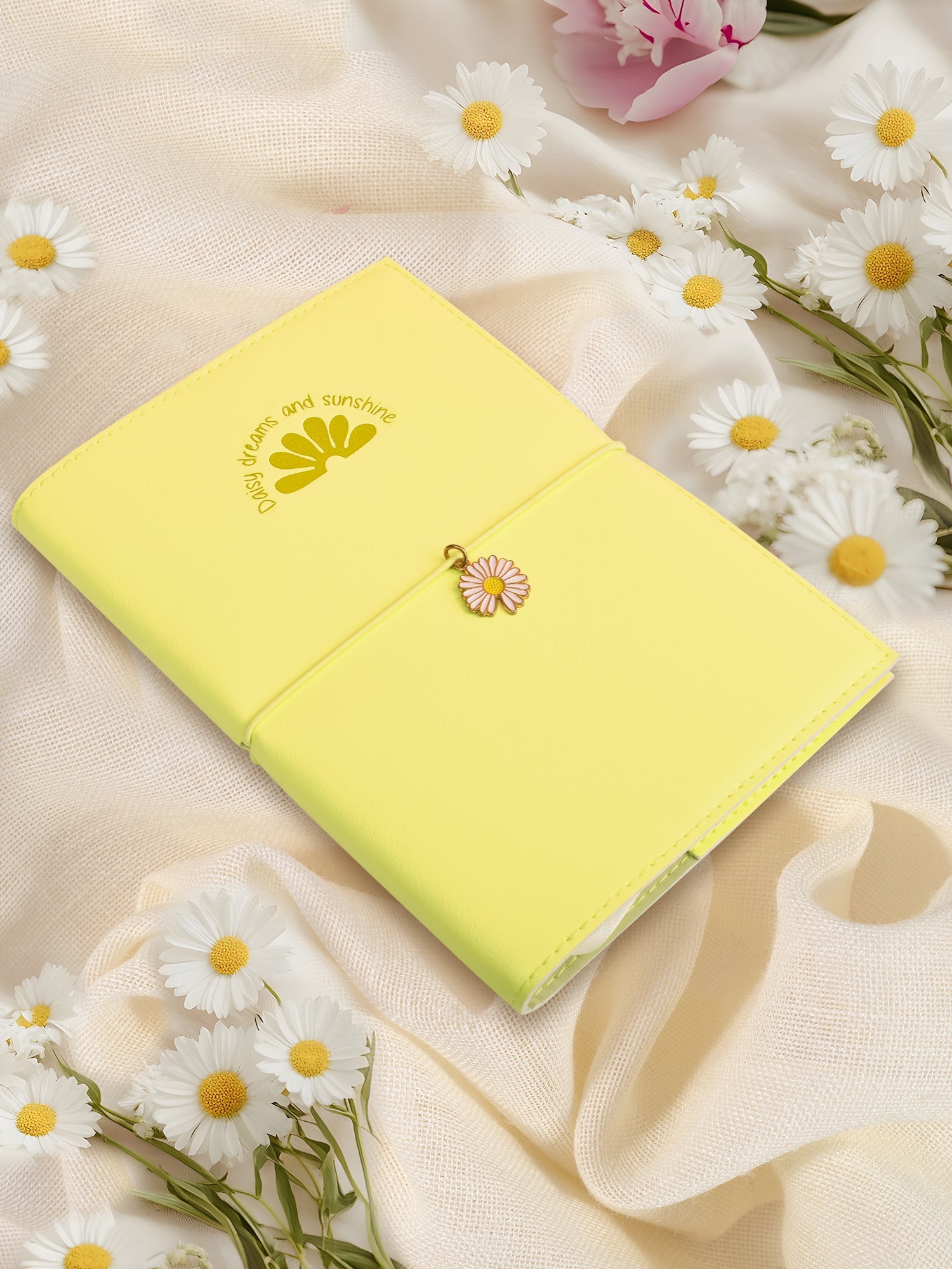 B6 Refillable Journal Notebook - Daisy Bloom (Yellow) - Image 9