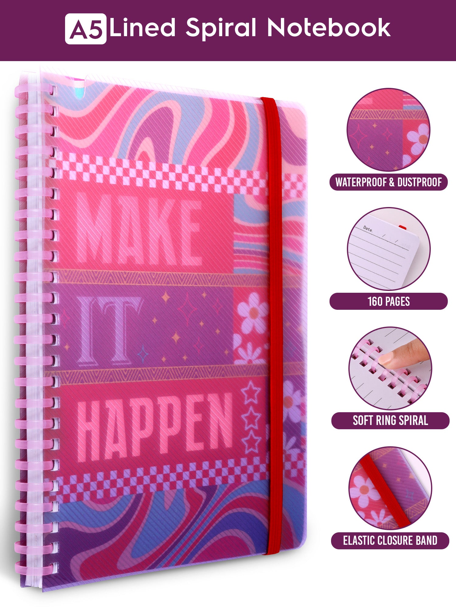 A5 Soft Spiral Bound Notebook - Success Starter - Image 4
