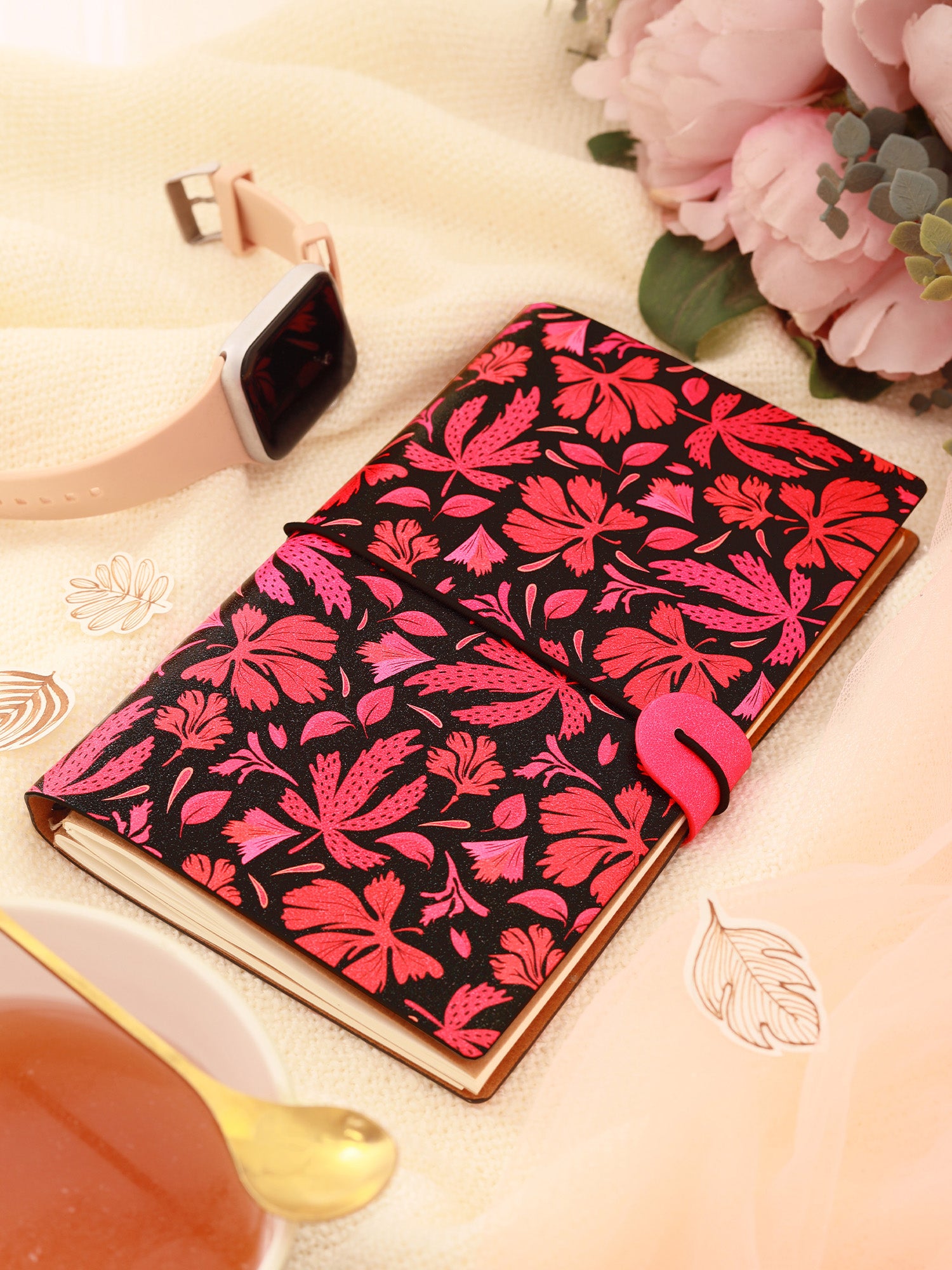 A5 Refillable Travel Journal - Blush Forest - Image 10