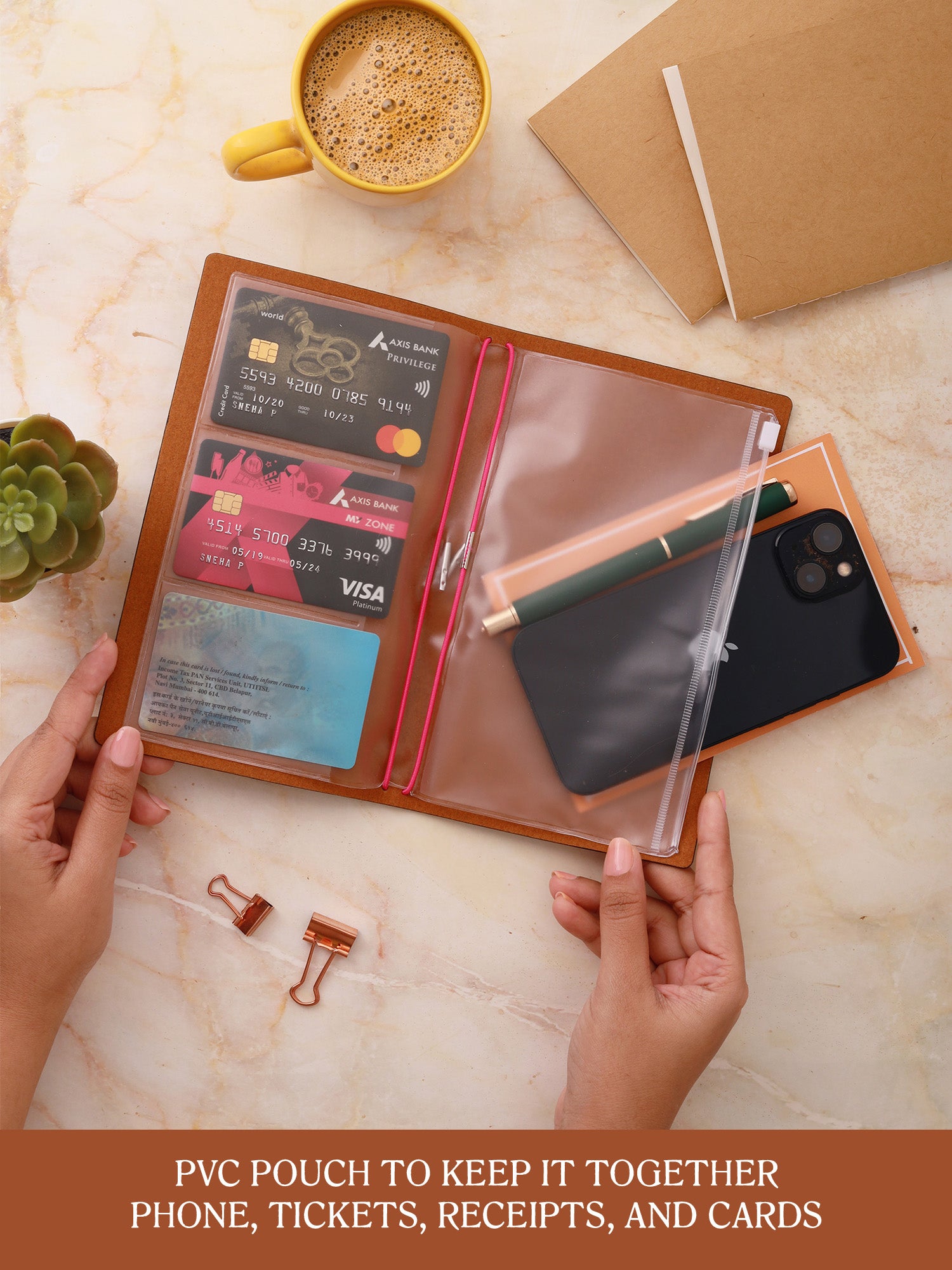 A5 Refillable Travel Journal - Blush Forest - Image 5