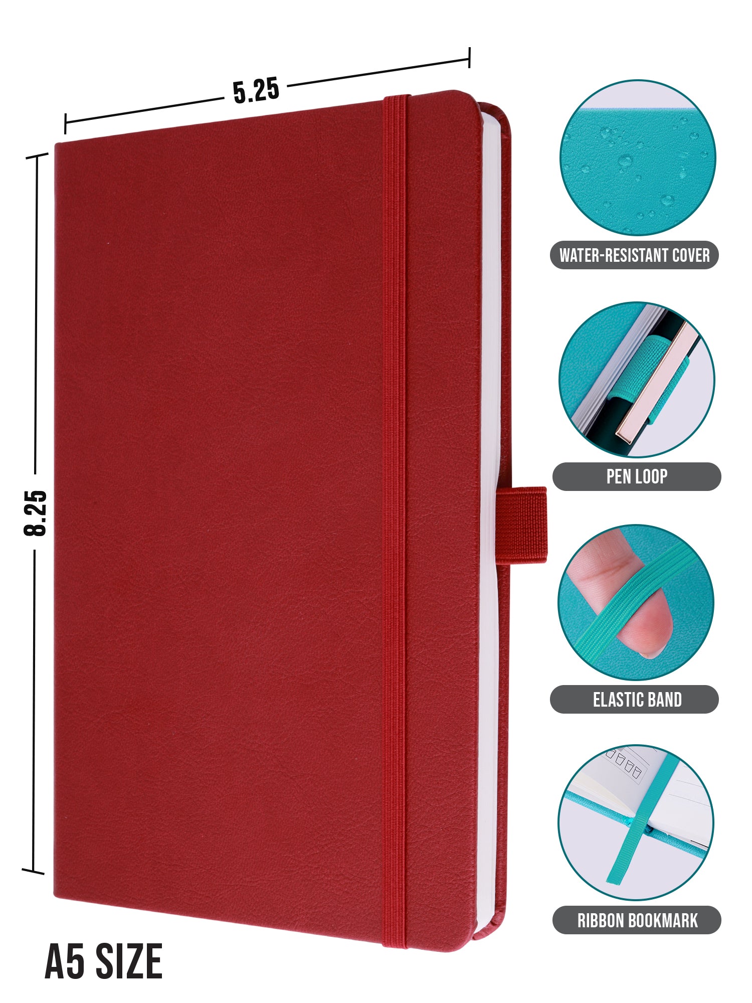 A5 Executive Notebook - Pro Series (Red) - Image 5