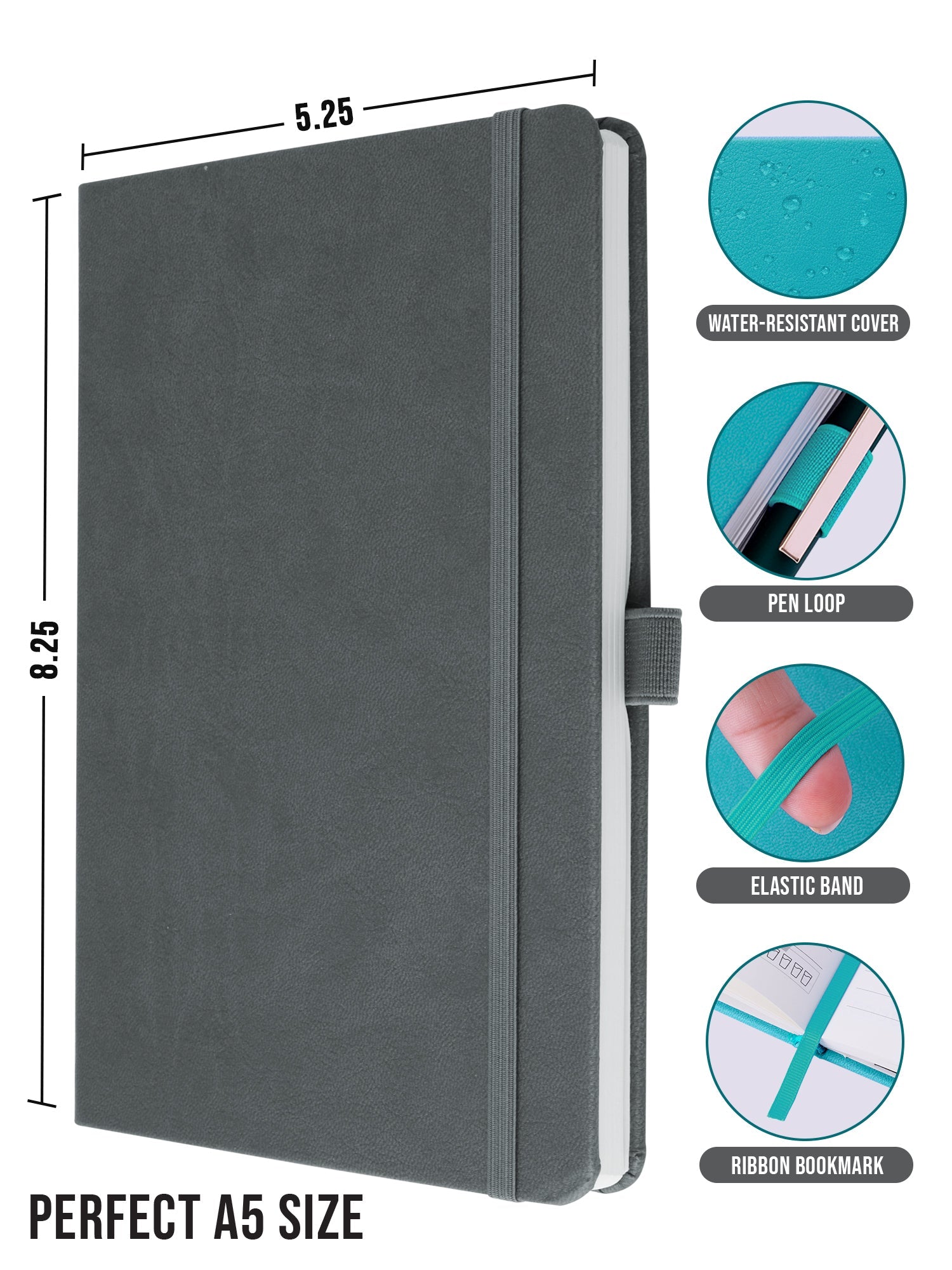 A5 Executive Notebook - Pro Series (Grey) - Image 2