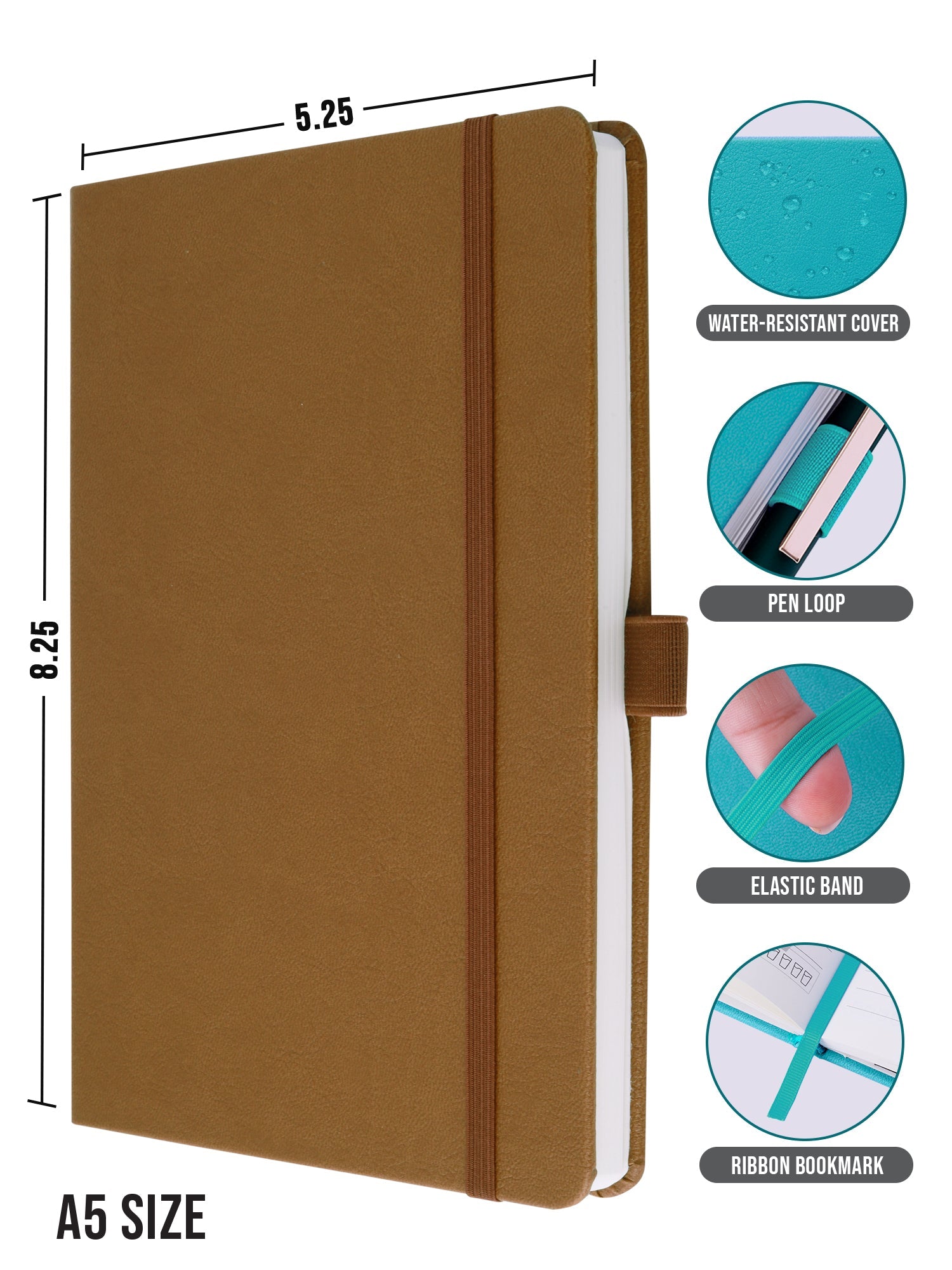 A5 Executive Notebook - Pro Series (Brown) - Image 2