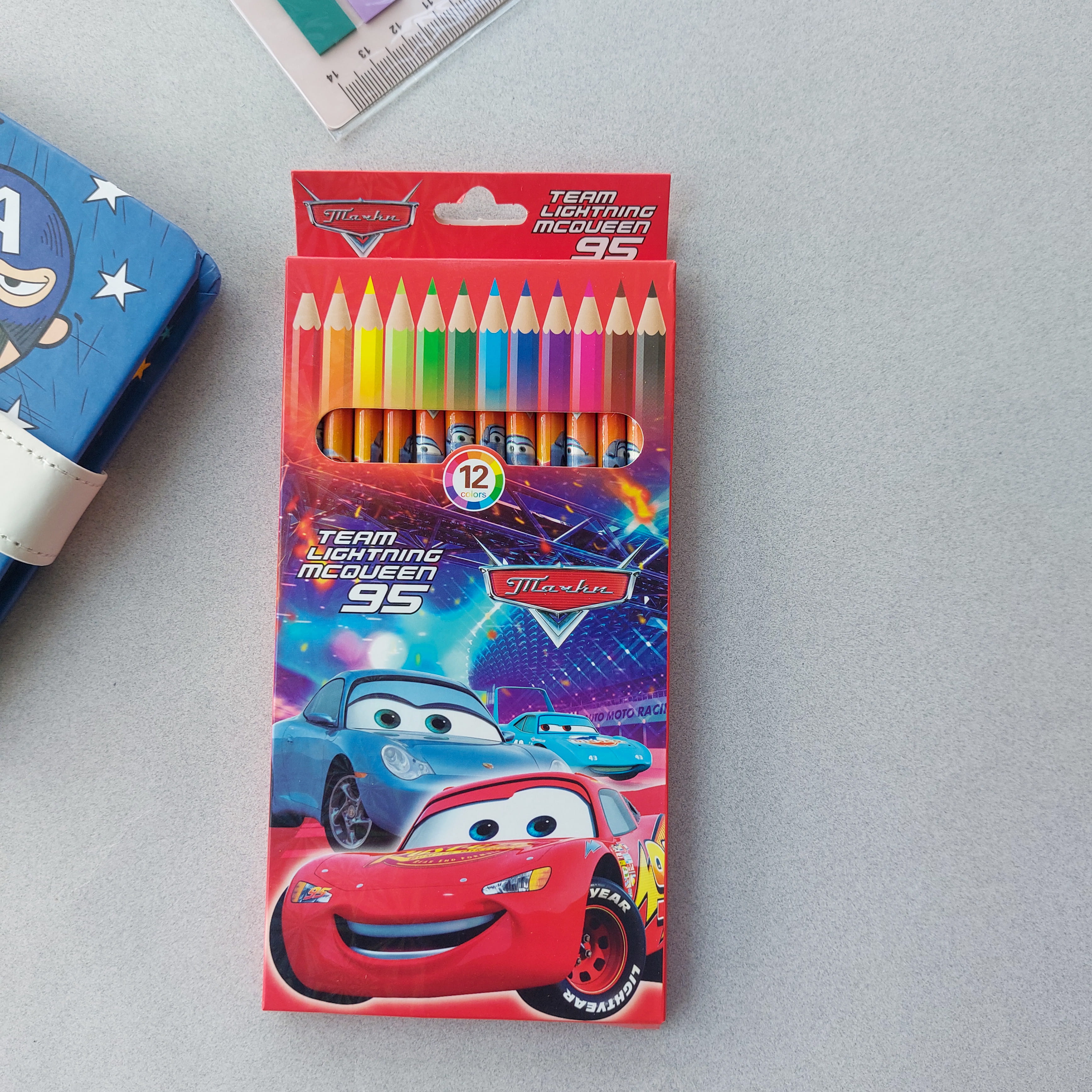 Cars and Frozen Themed Pencils 12pc Set - Image 3