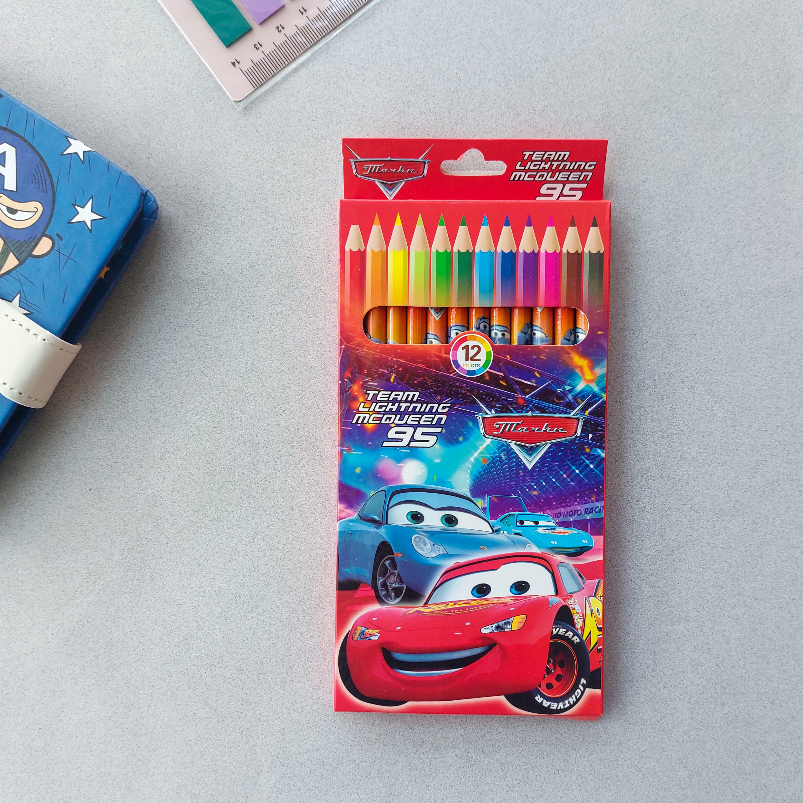 Cars and Frozen Themed Pencils 12pc Set - Image 4